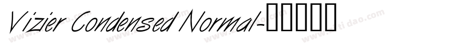 Vizier Condensed Normal字体转换